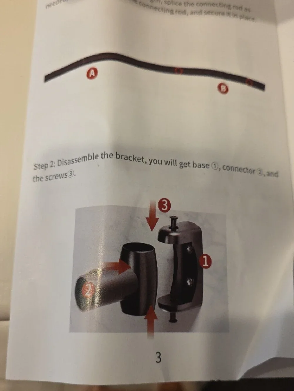 New Black Adjustable Shower Rod - Sleek Curve Design